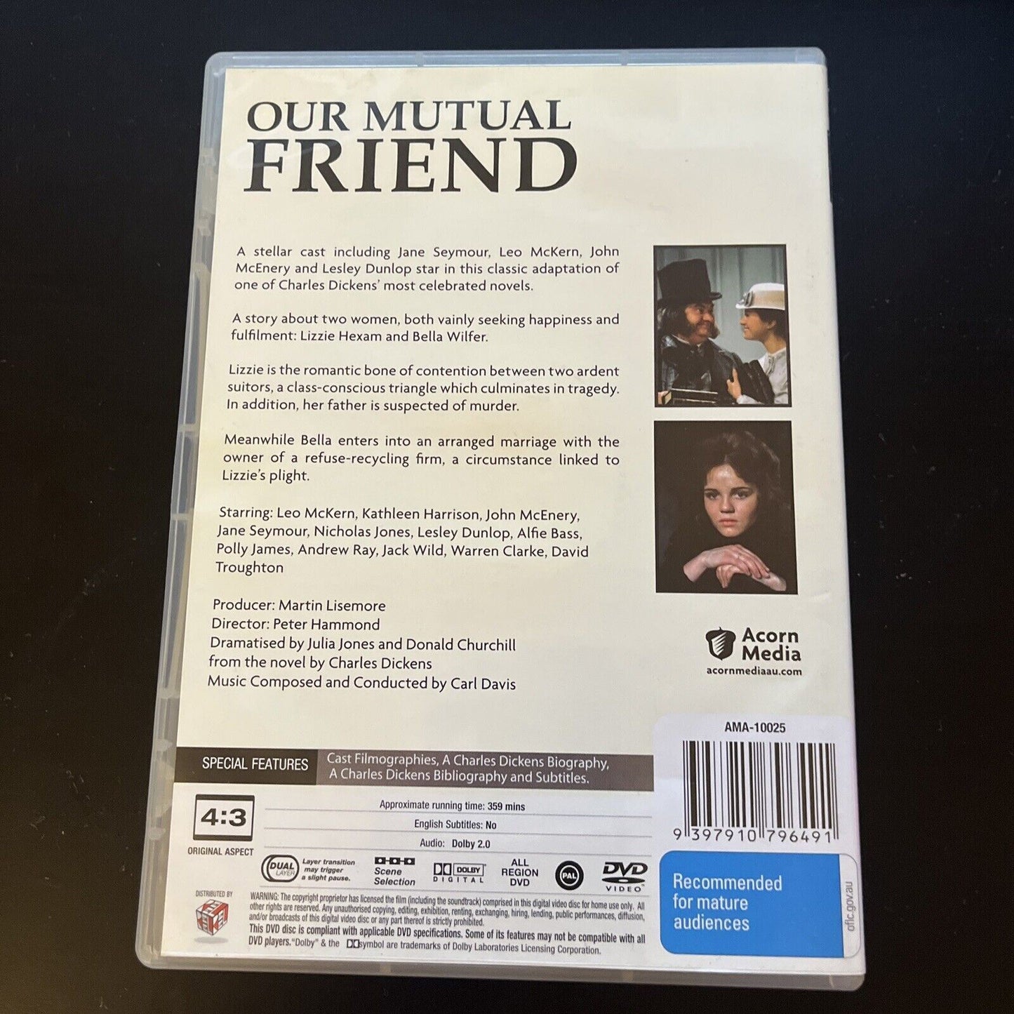 Our Mutual Friend (DVD, 1976, 2-Disc) Franck Khalfoun, NEW All Regions