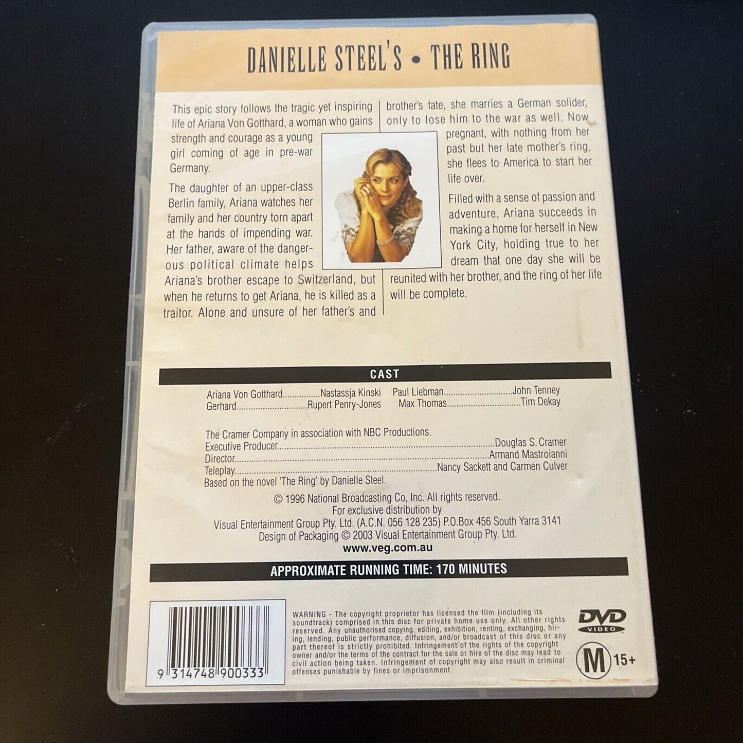 Danielle Steel's - The Ring (DVD, 1996) All Regions