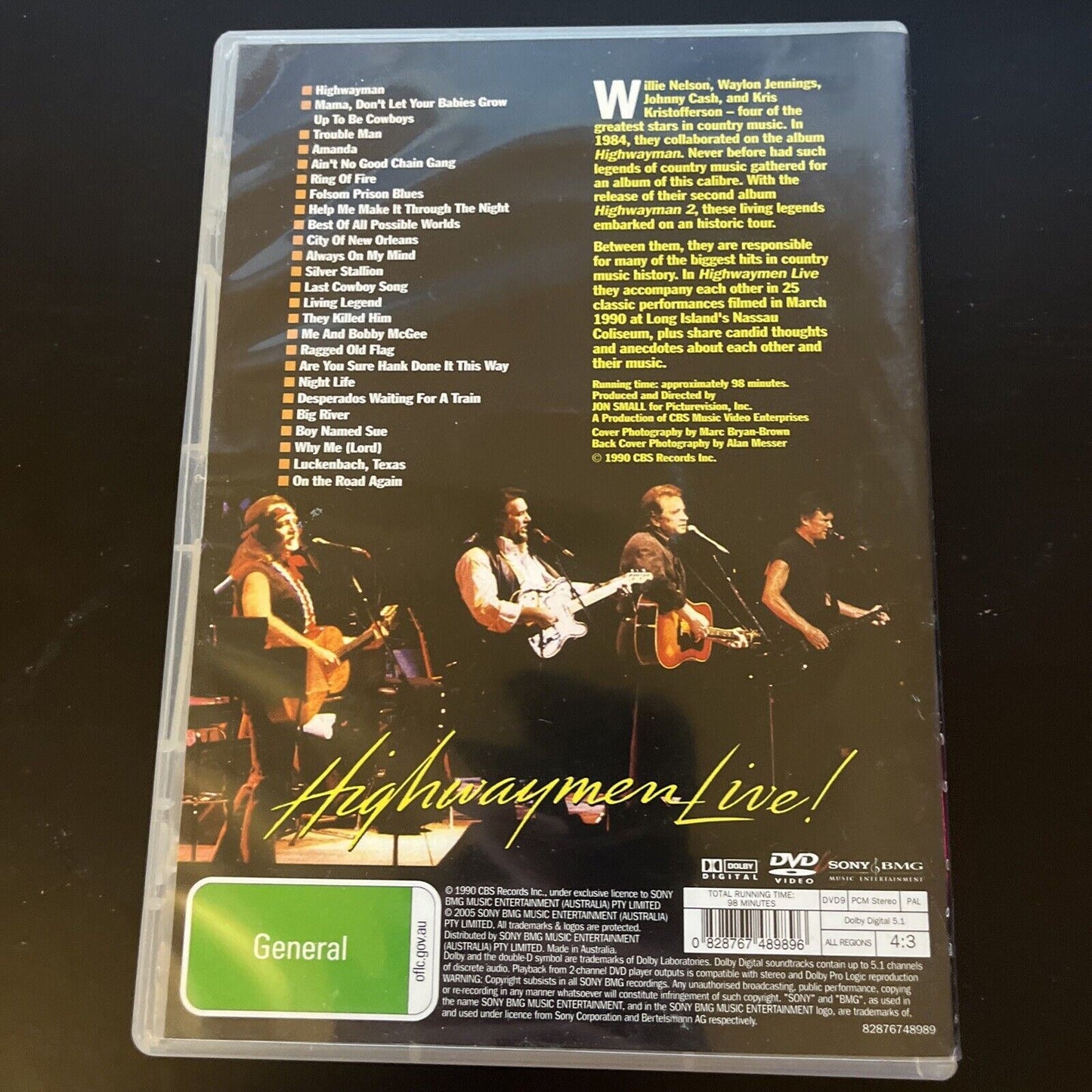 The Highwaymen - Highwaymen Live! (DVD, 2006) Willie Nelson All Regions