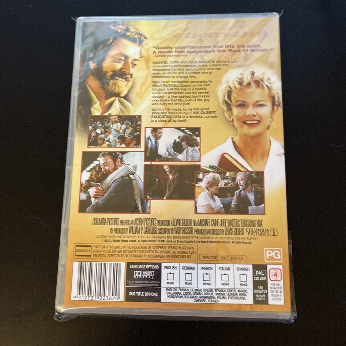 Educating Rita (DVD, 1983) Michael Caine, Julie Walters NEW Region 4