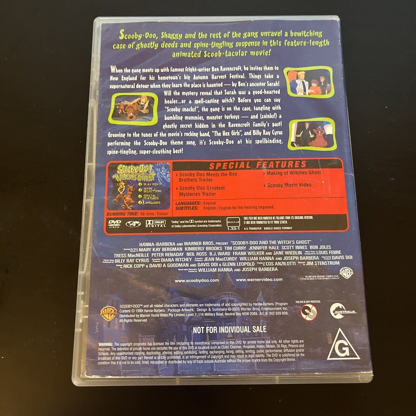 Scooby Doo And The Witch's Ghost (DVD, 1999) Region 4