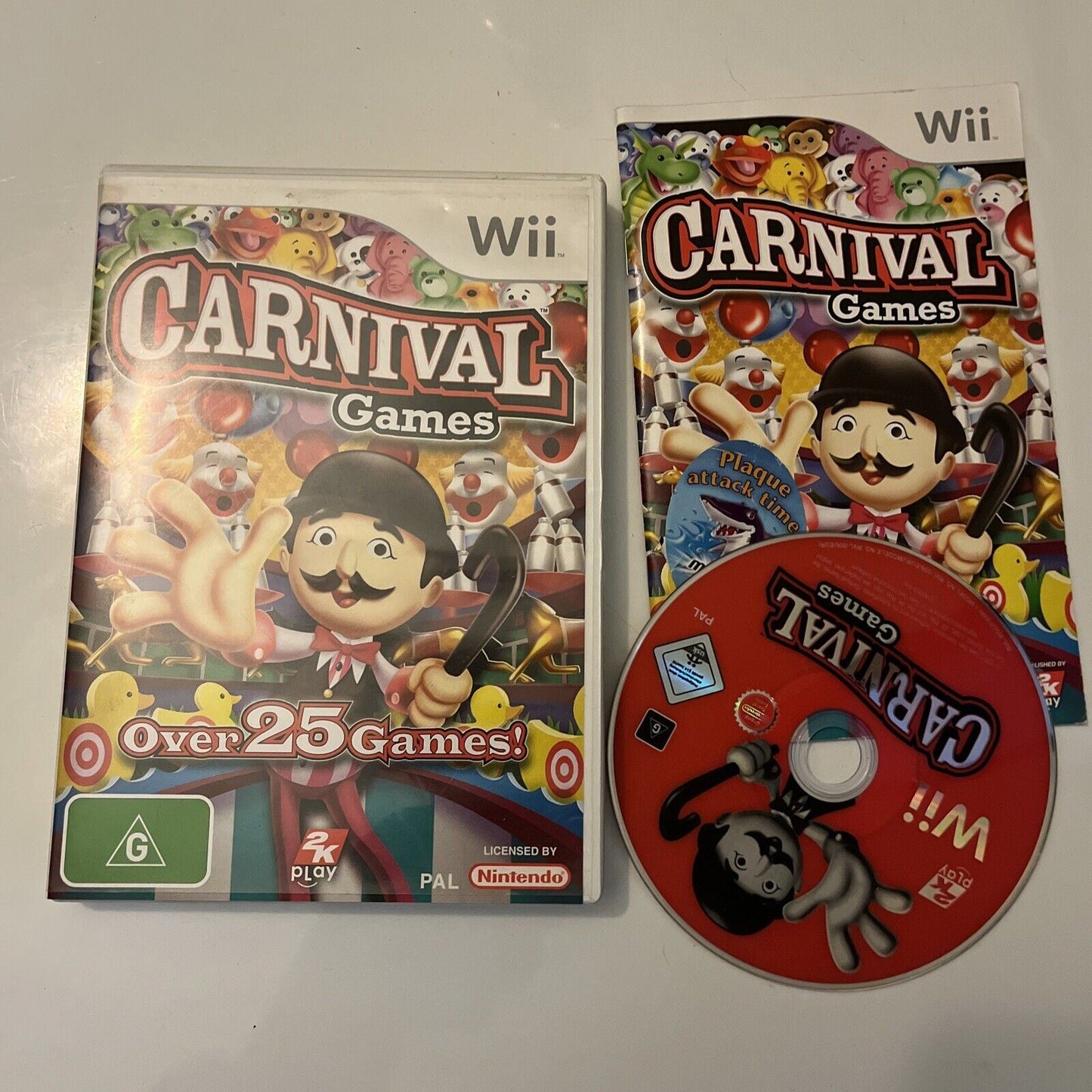 Carnival Games - Nintendo Wii (Wii U) - Complete with Manual PAL