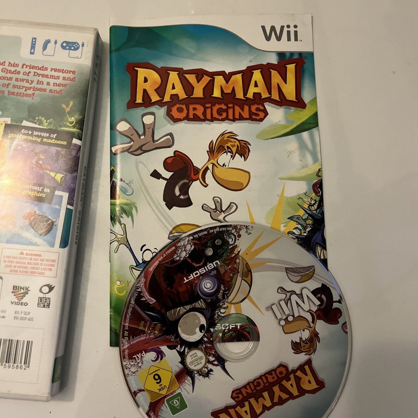 Rayman Origins Nintendo Wii PAL Game With Manual PAL