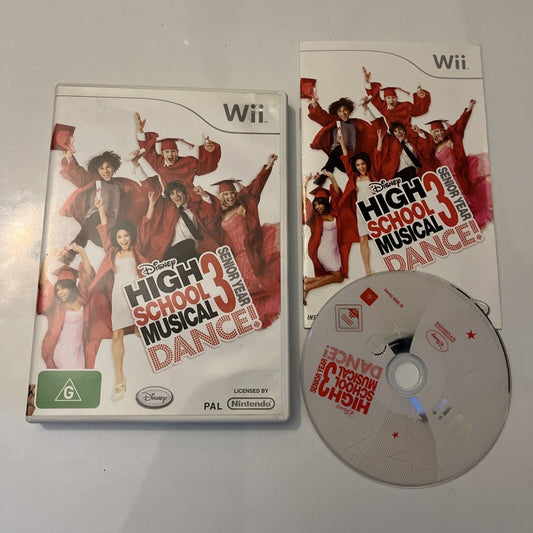 High School Musical 3: Senior Year Dance! Nintendo Wii PAL With Manual