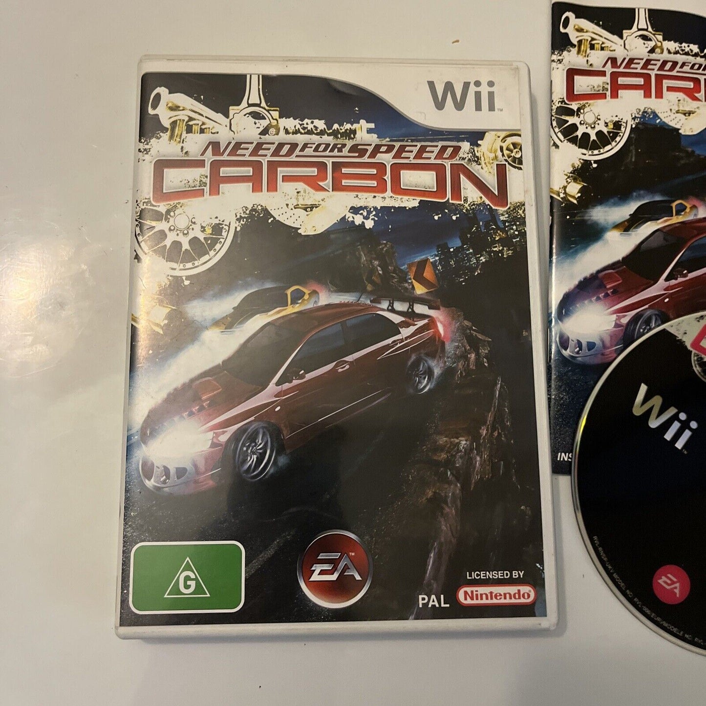 Need for Speed Carbon (Nintendo Wii, 2006) With Manual PAL