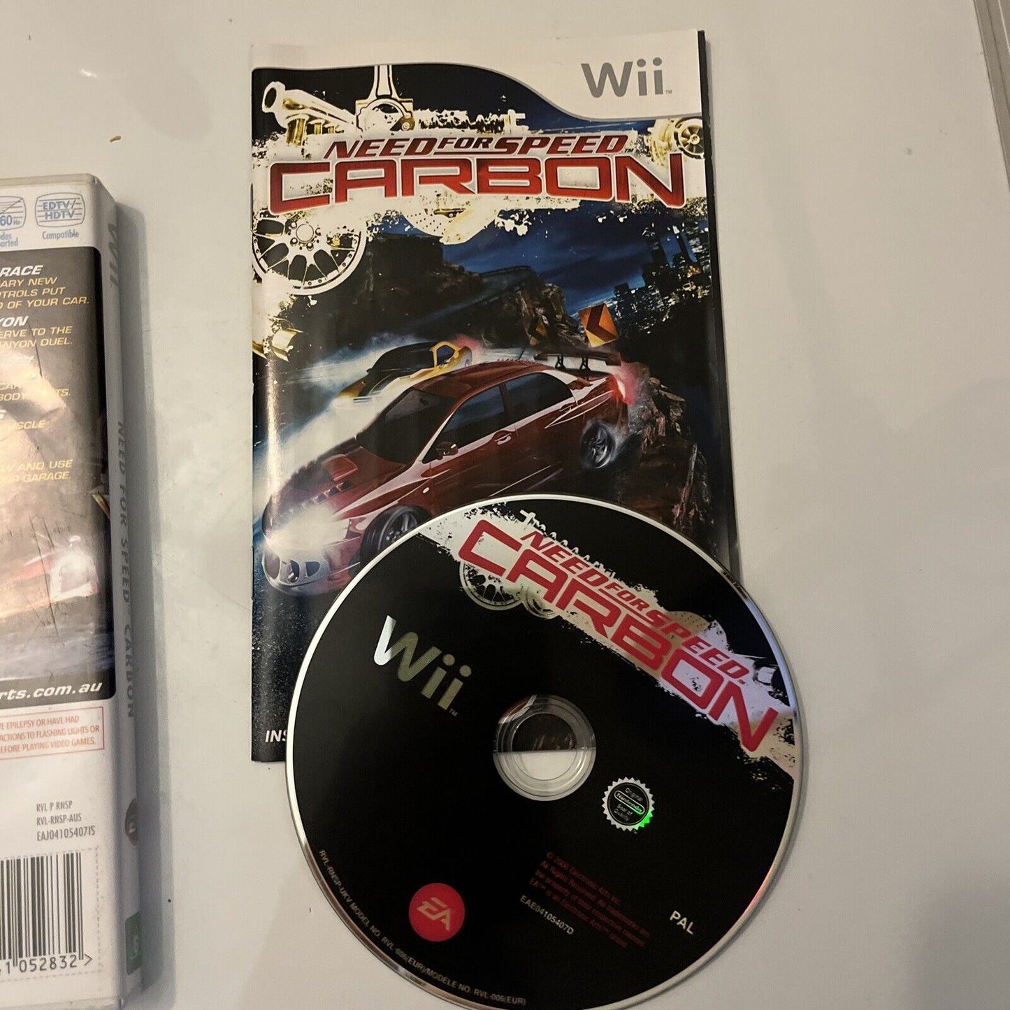 Need for Speed Carbon (Nintendo Wii, 2006) With Manual PAL