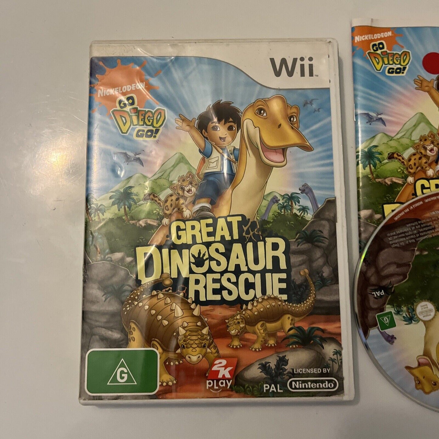 Go Diego Go Great Dinosaur Rescue Nintendo Wii Complete With Manual Pal Game