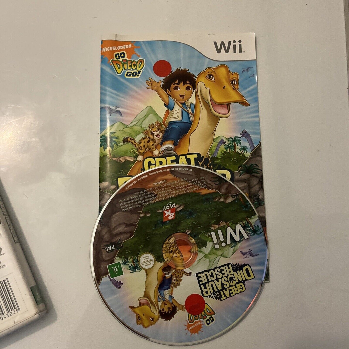 Go Diego Go Great Dinosaur Rescue Nintendo Wii Complete With Manual Pal Game