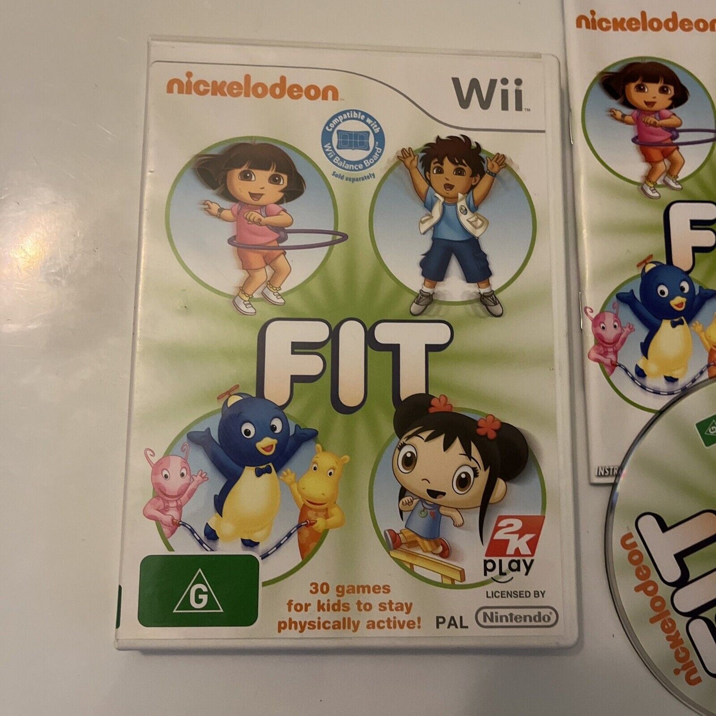 Nickelodeon Fit Nintendo Wii With Manual PAL