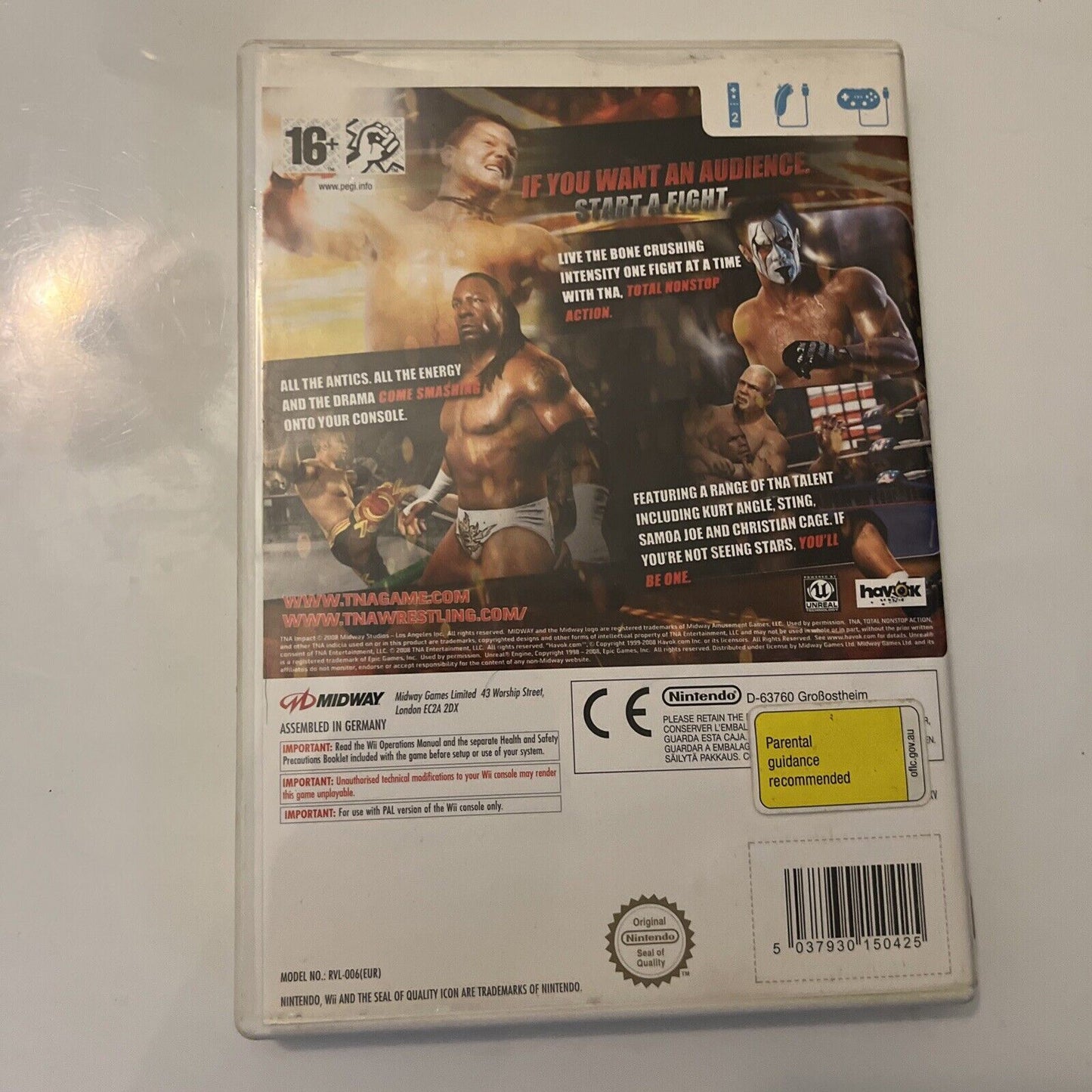 TNA Impact - Total Nonstop­ Action Wrestling (Nintendo Wii, 2008) PAL