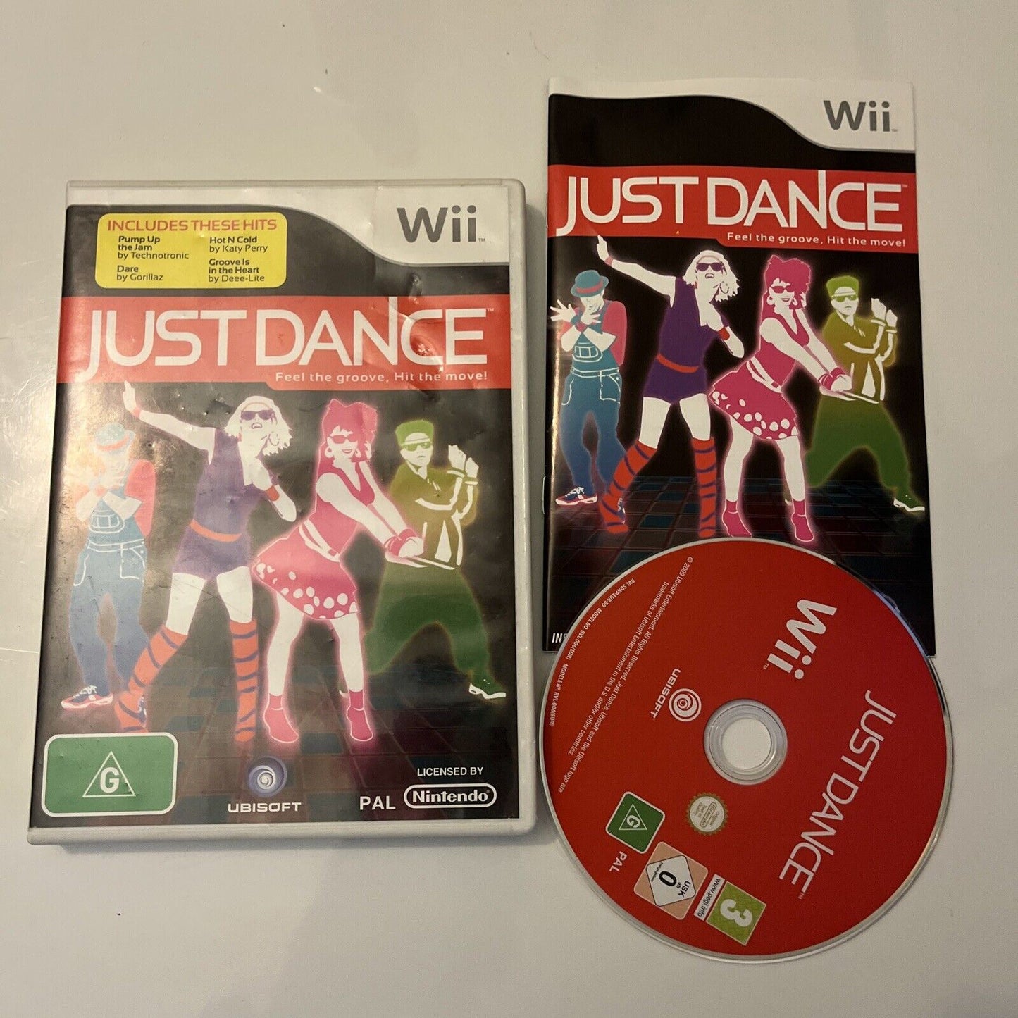 Just Dance (Nintendo Wii, 2009) With Manual PAL