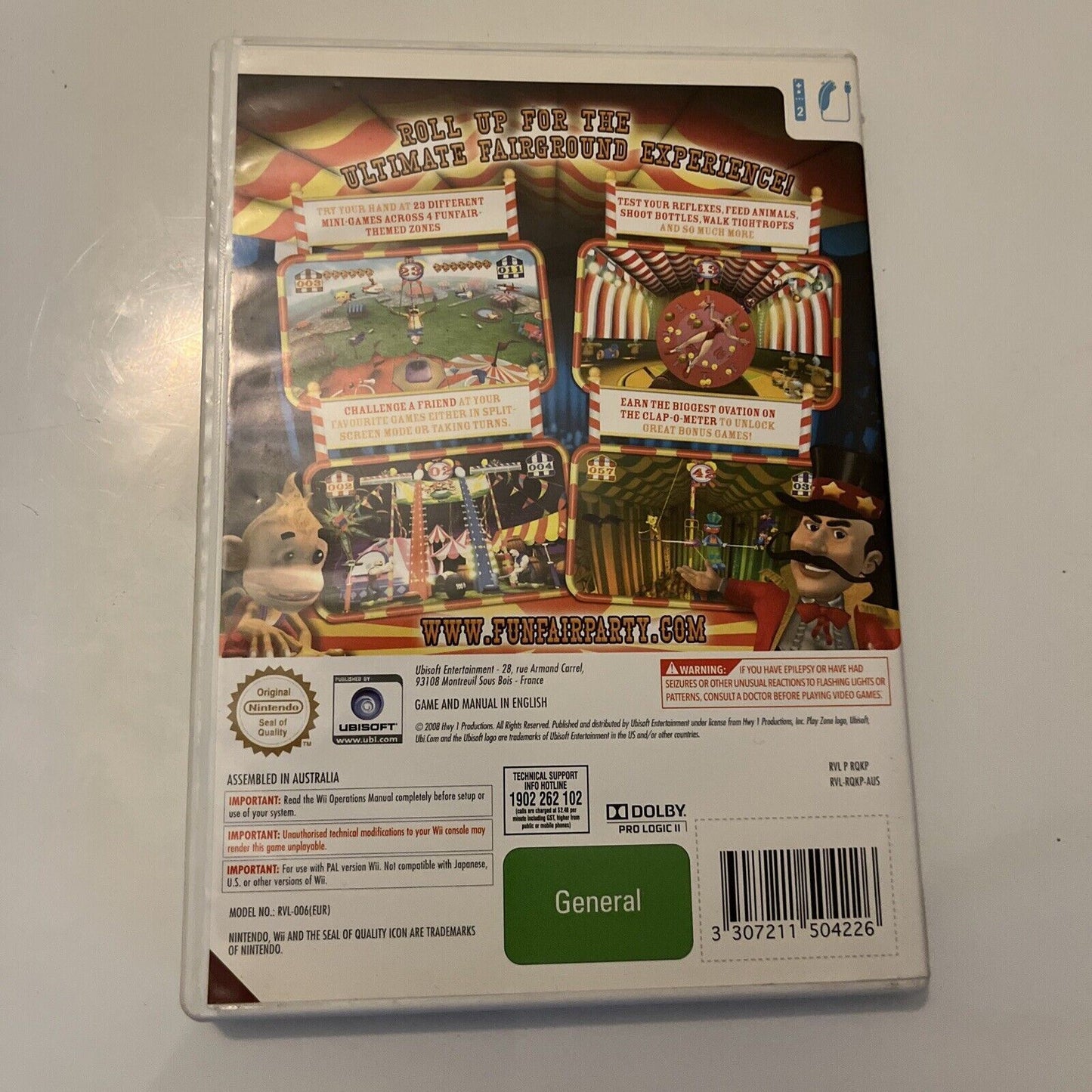 FunFair Party Nintendo Wii Game *Complete with Manual* (PAL)