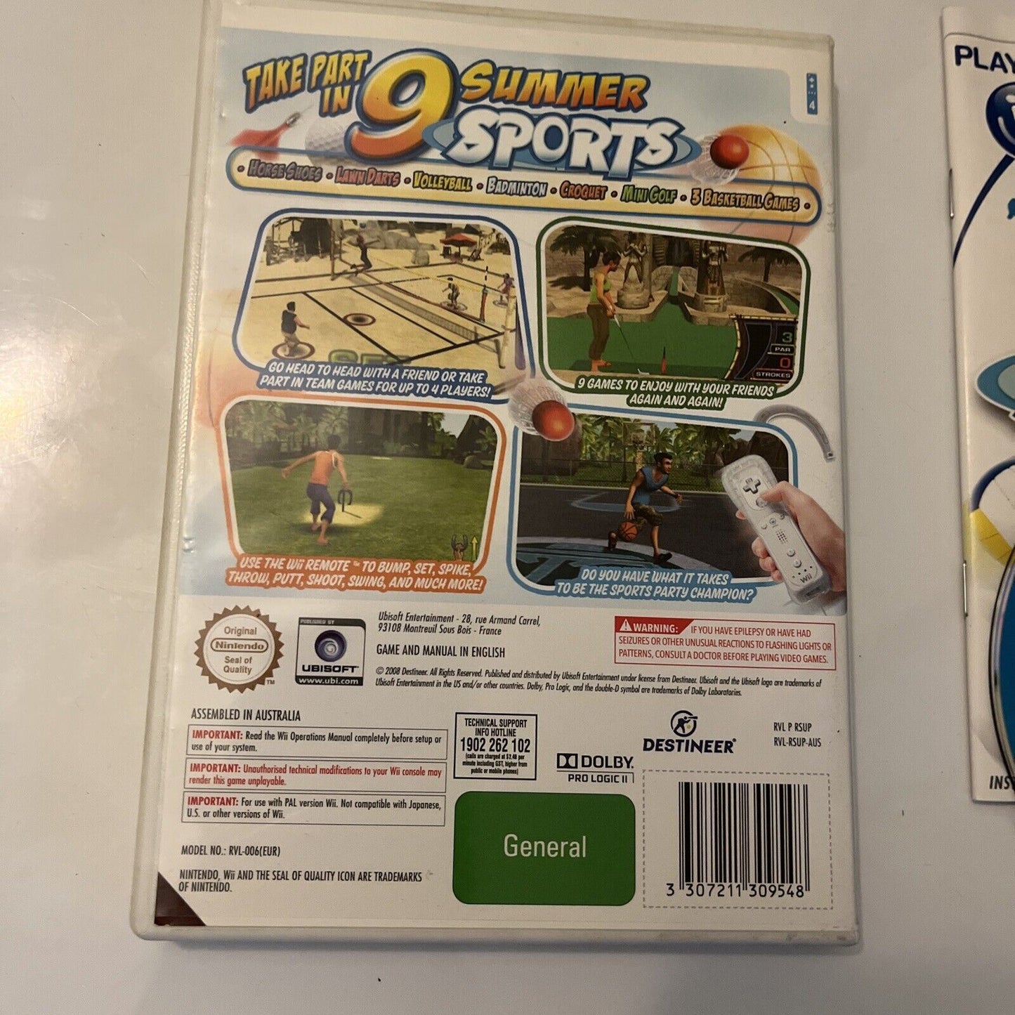 Sports Party Nintendo Wii With Manual PAL Game