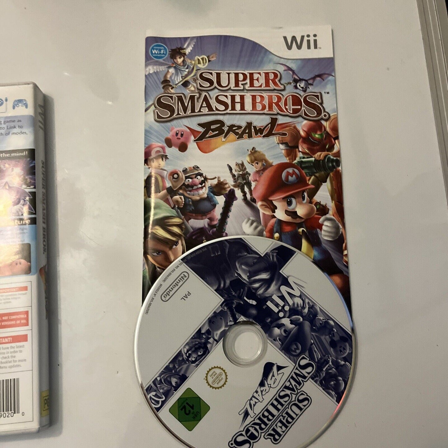 Super Smash Bros Brawl (Nintendo Wii, 2008) With Manual PAL