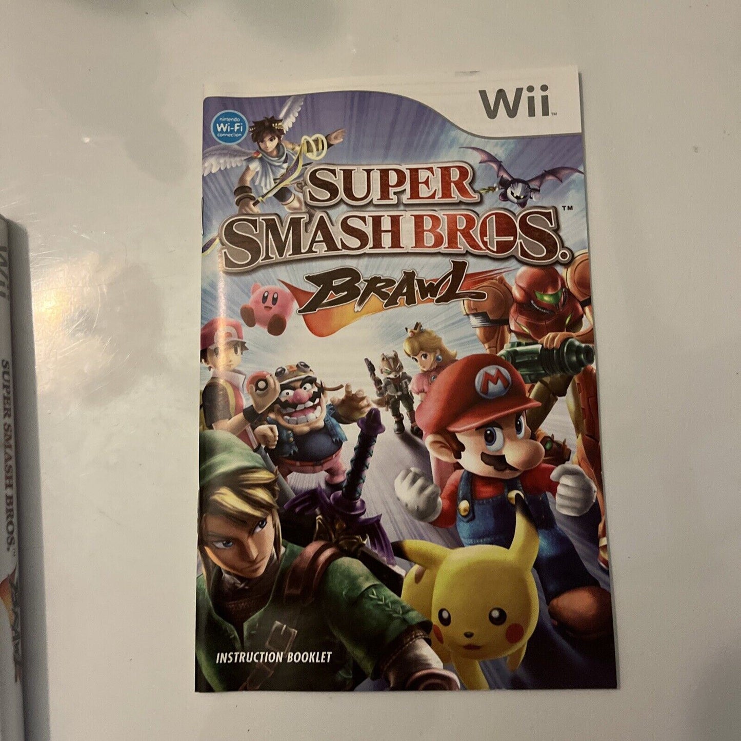 Super Smash Bros Brawl (Nintendo Wii, 2008) With Manual PAL