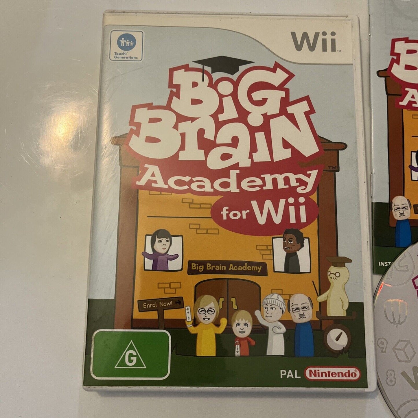 Big Brain Academy For Wii  (Nintendo Wii, 2007) With Manual PAL