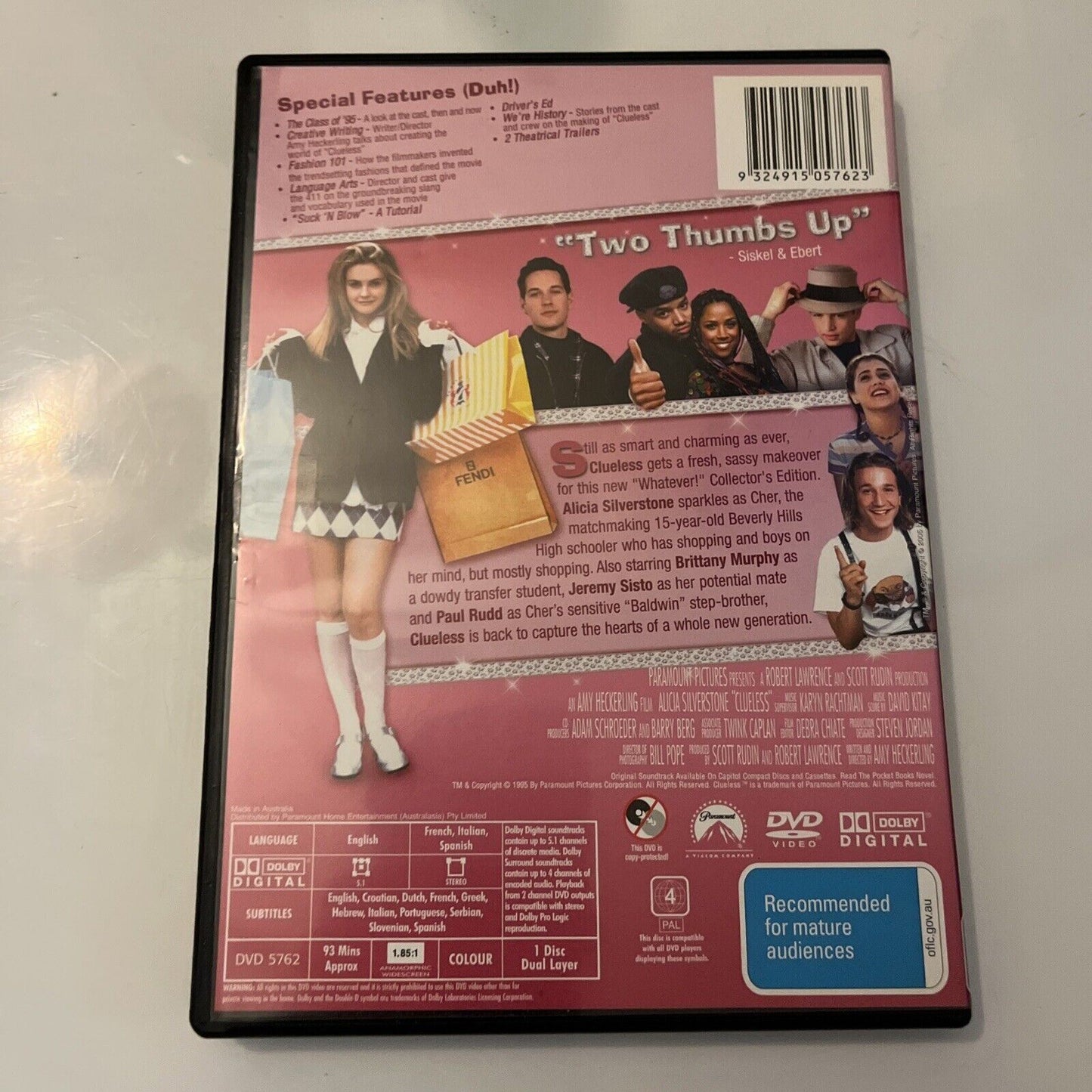 Clueless - Whatever Edition (DVD, 1995) Alicia Silverstone, NEW Region 4