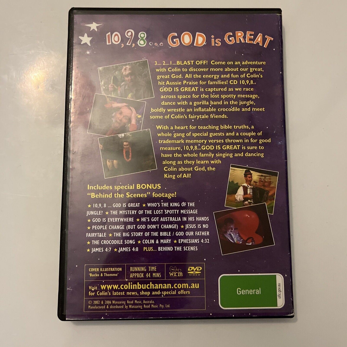 Colin Buchanan - 10,9,8.. God is Great (DVD, 2002) All Regions