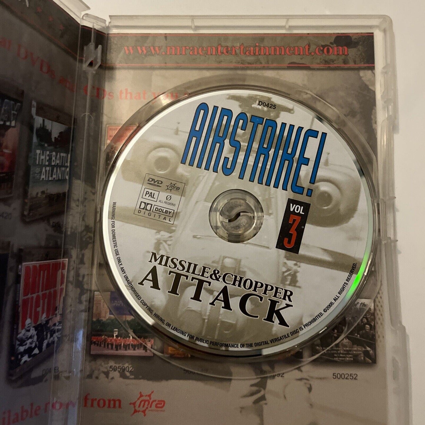 Airstrike - Missile & Chopper Attack : Vol 3 (DVD, 1996) All Regions