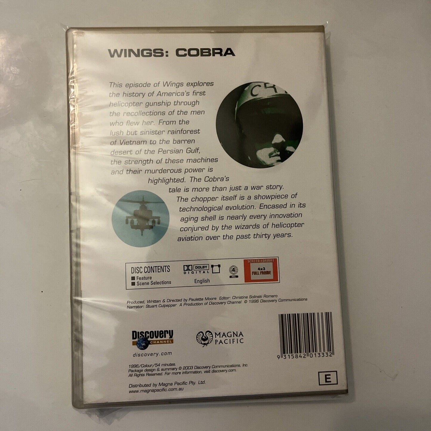 Discovery Channel - Wings: Cobra (DVD, 1996) Region 4