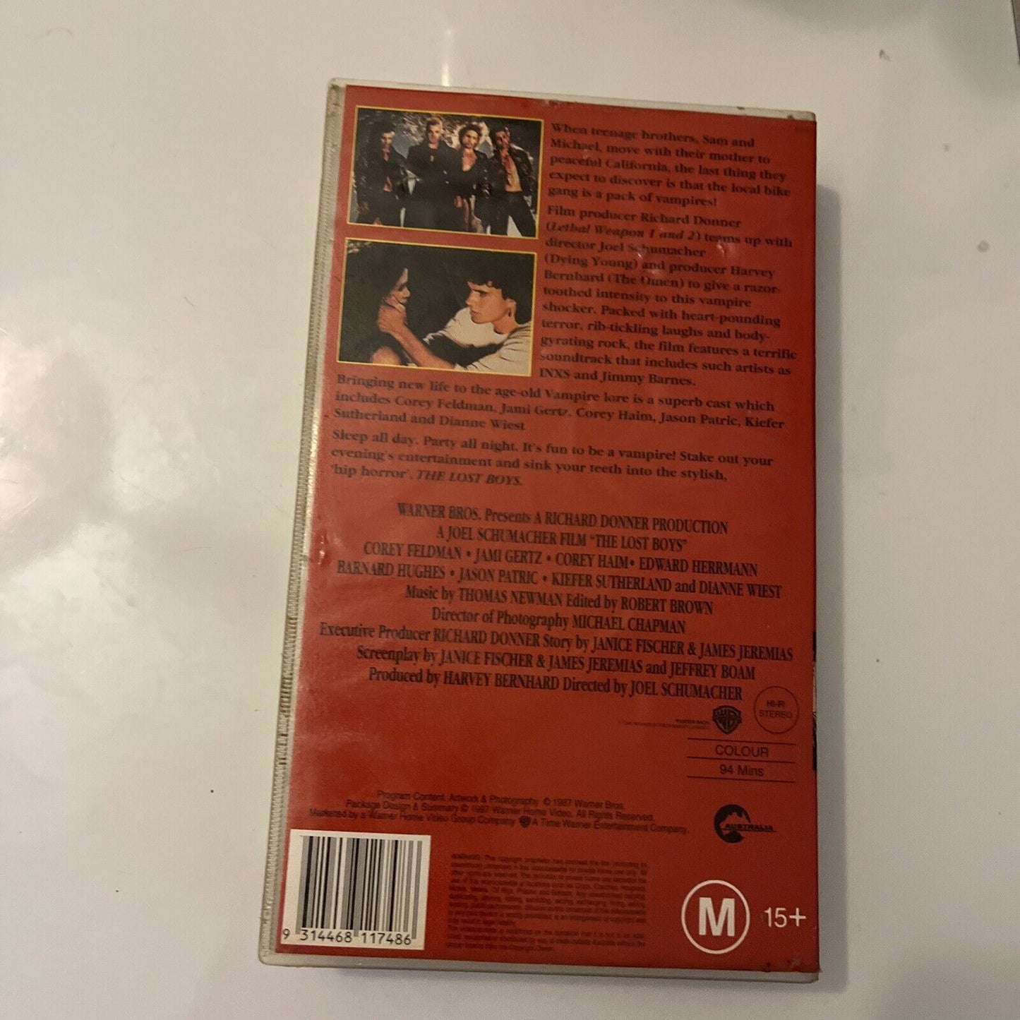 The Lost Boys VHS Starring Kiefer Sutherland, COREY HAIM RARE PAL