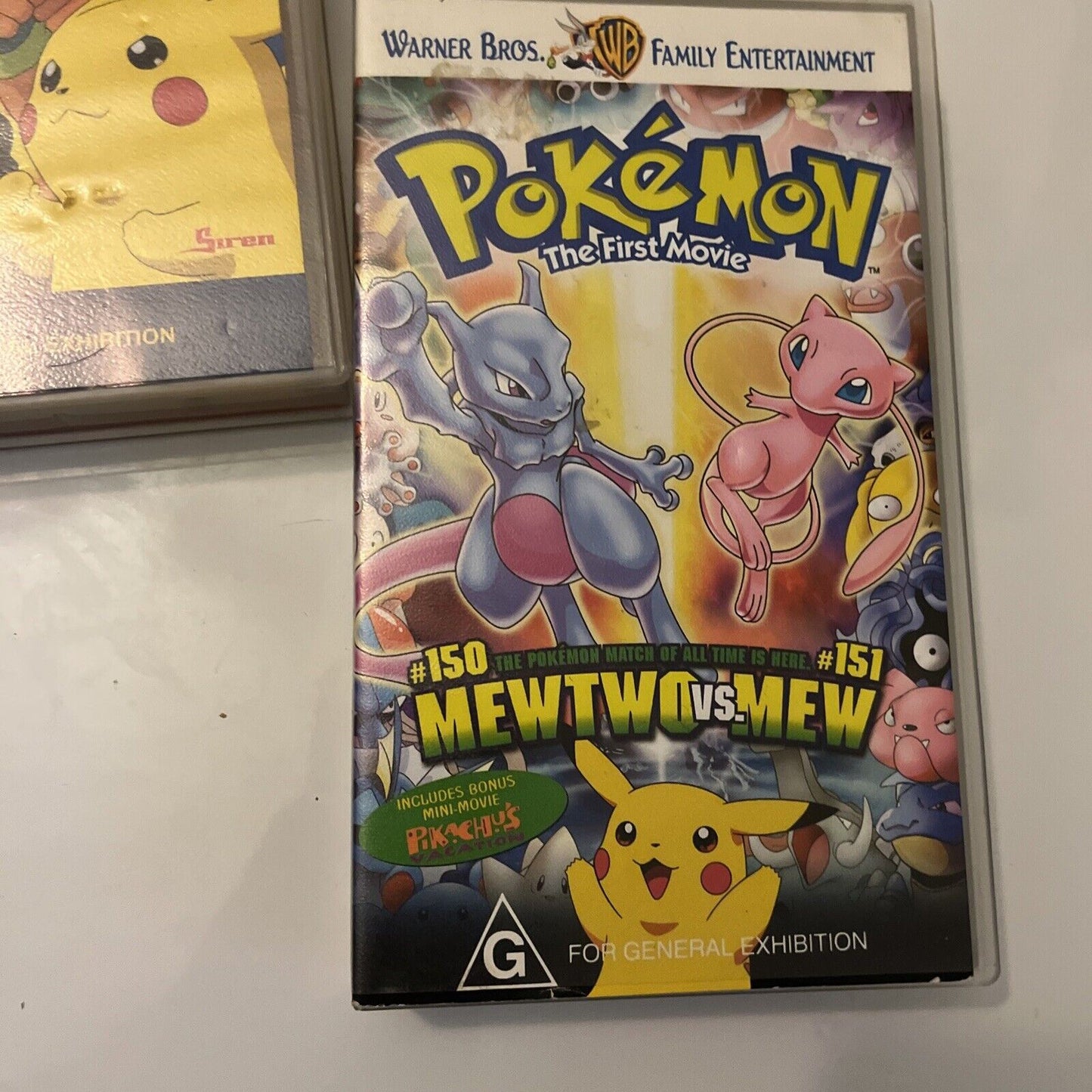 Pokemon 3 / Pokemon Thunder Shock! / Pokemon The First Movie (VHS) PAL