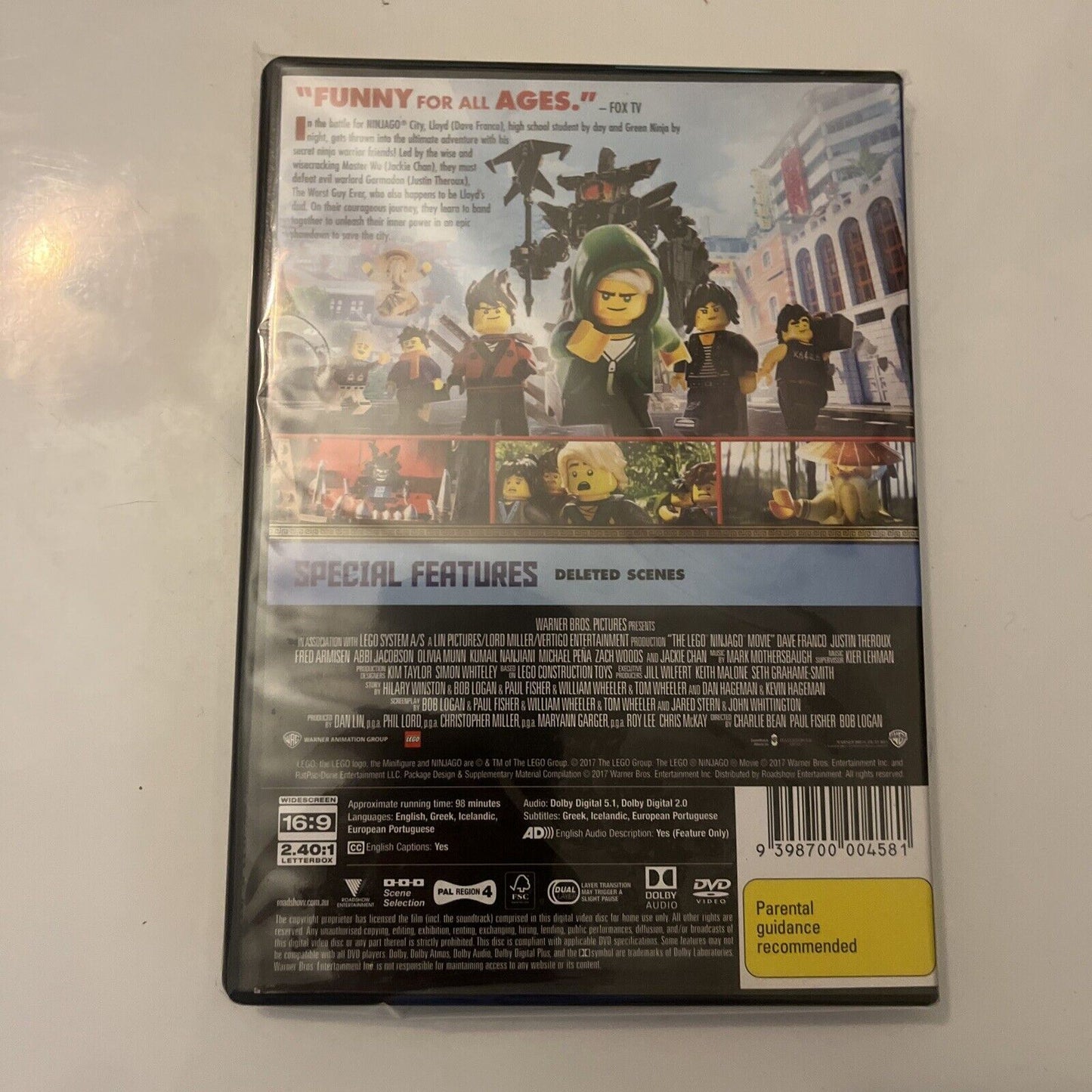 The Lego Ninjago Movie (DVD, 2017) NEW  Region 4