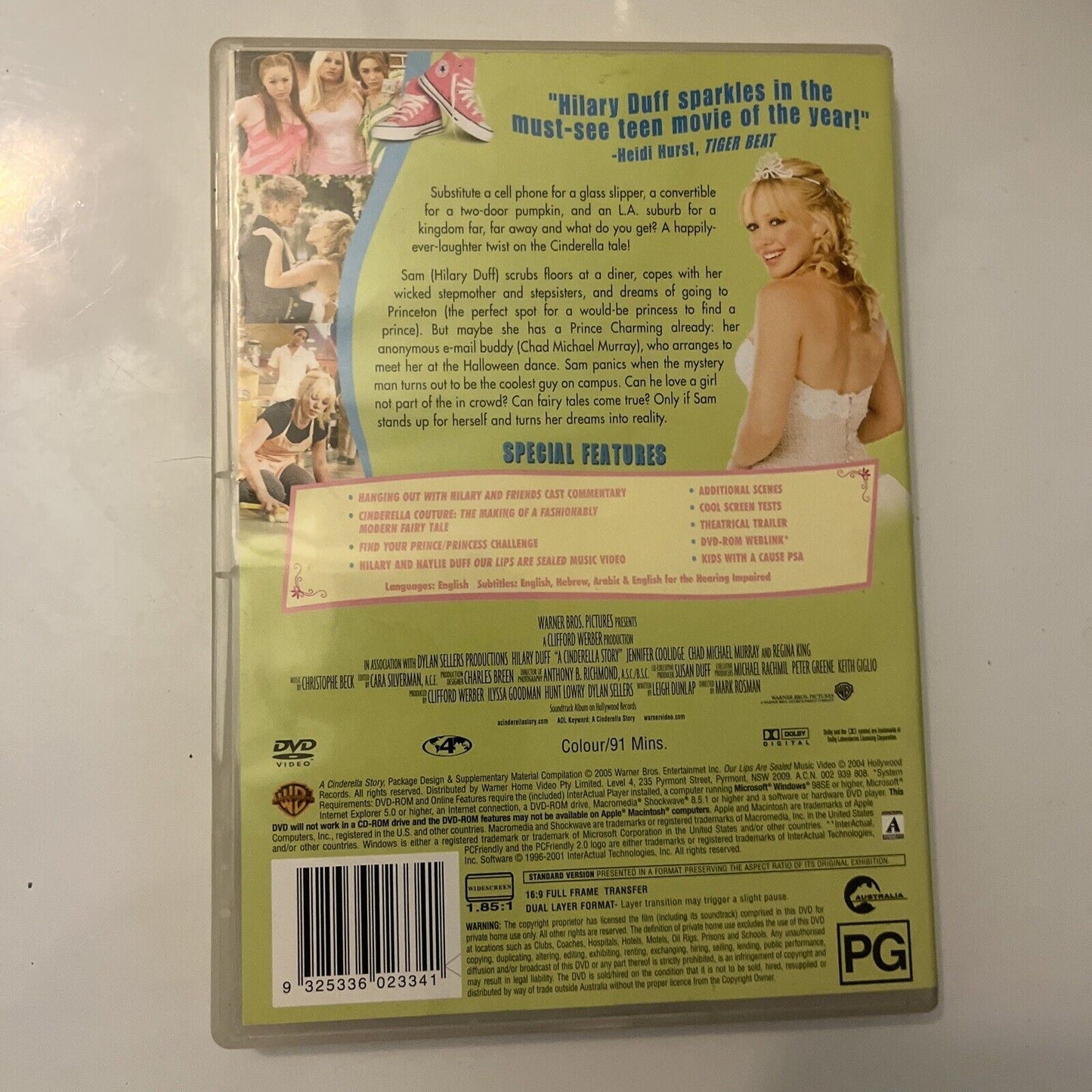 Cinderella Story (DVD, 2004) Hilary Duff, Jennifer Coolidge, Region 4