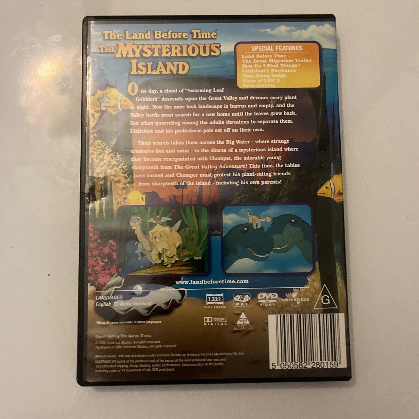 The Land Before Time - The Mysterious Island : Vol 5 (DVD, 1997) Region 4&2