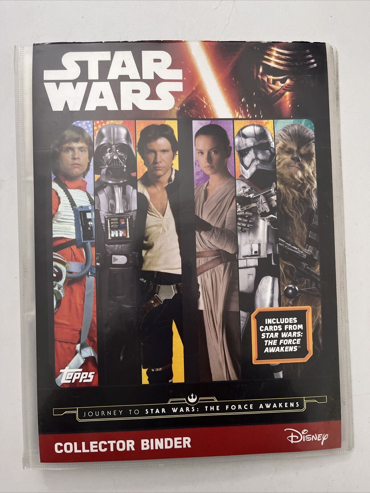 STAR WARS Journey to Force Awakens Attax Album Binder + 40 Cards