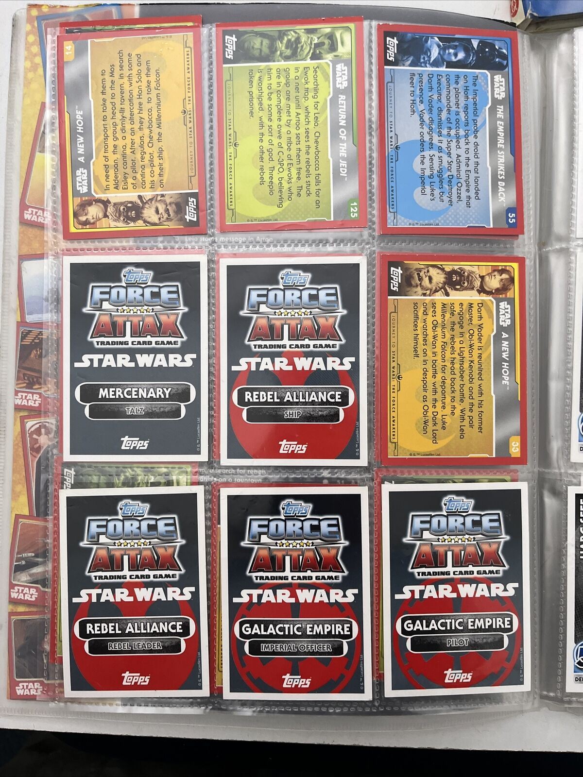 STAR WARS Journey to Force Awakens Attax Album Binder + 40 Cards – Retro  Unit
