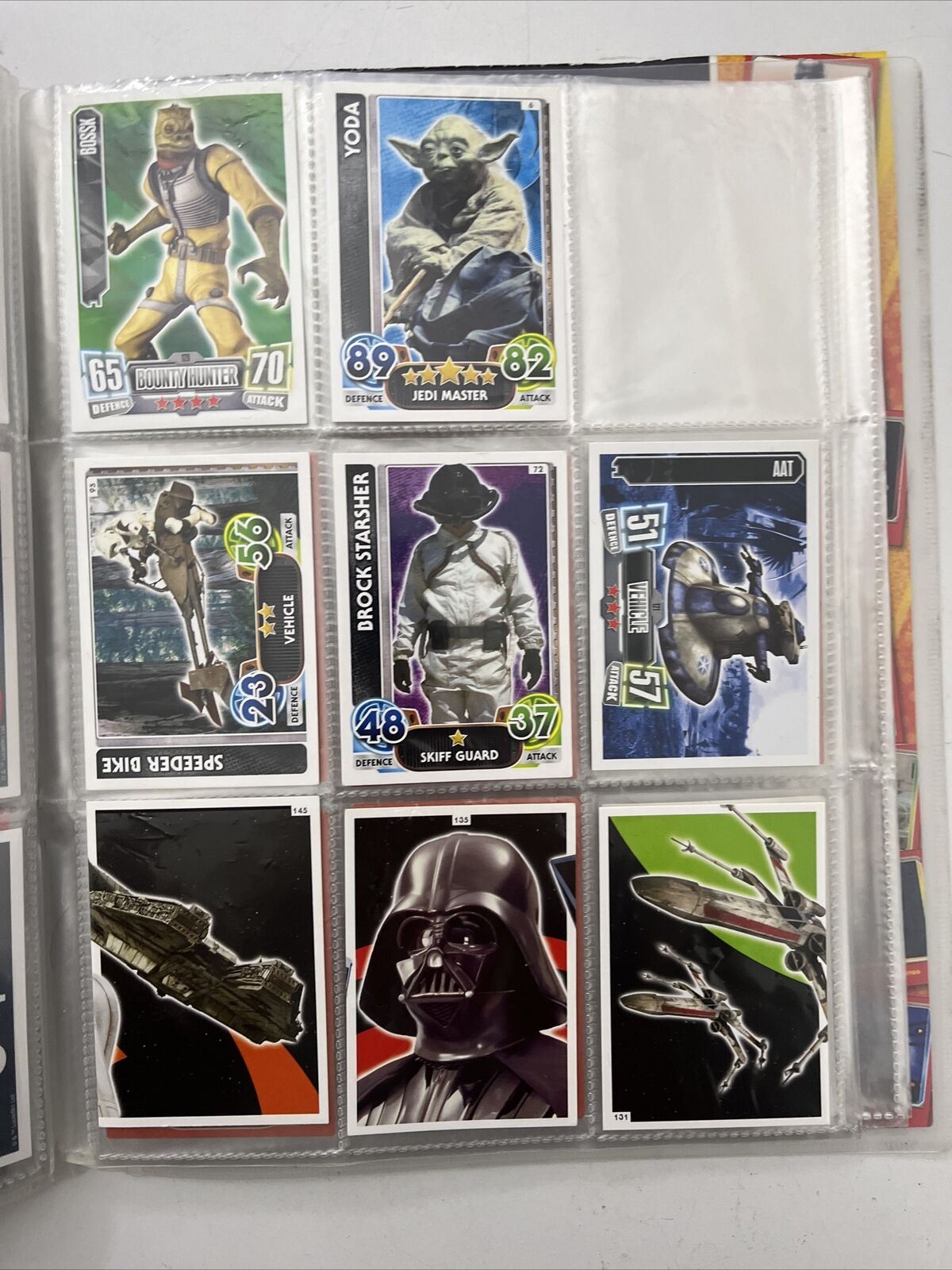 STAR WARS Journey to Force Awakens Attax Album Binder + 40 Cards