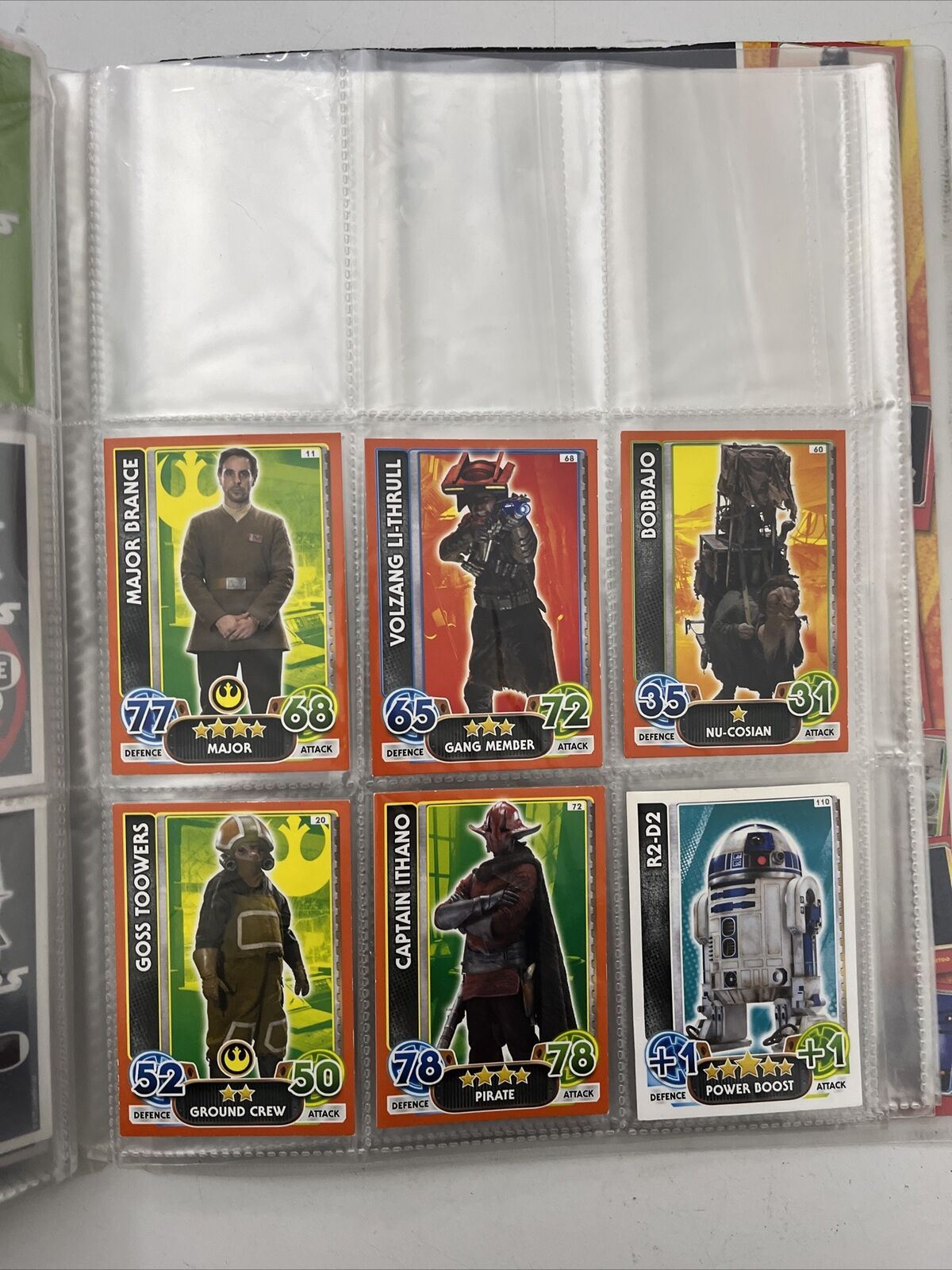 STAR WARS Journey to Force Awakens Attax Album Binder + 40 Cards