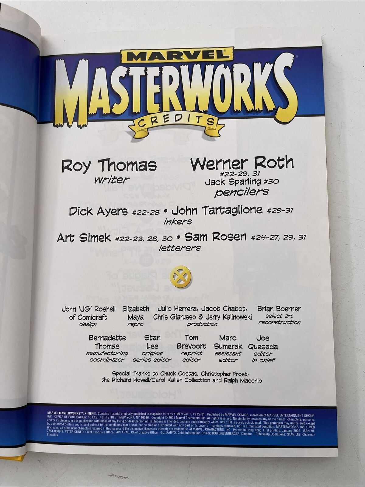 Marvel Masterworks: The X-Men Nos. 22-31 Hardcover Marvel Comics