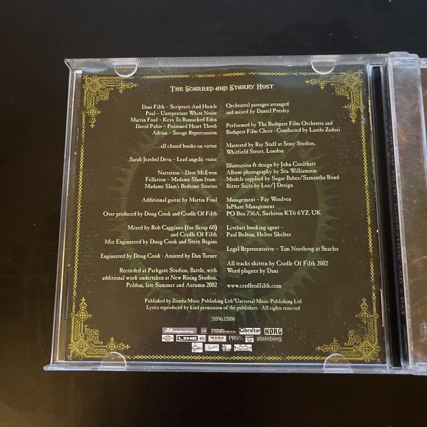 Cradle of Filth - Damnation & A Day (CD, 2003) – Retro Unit