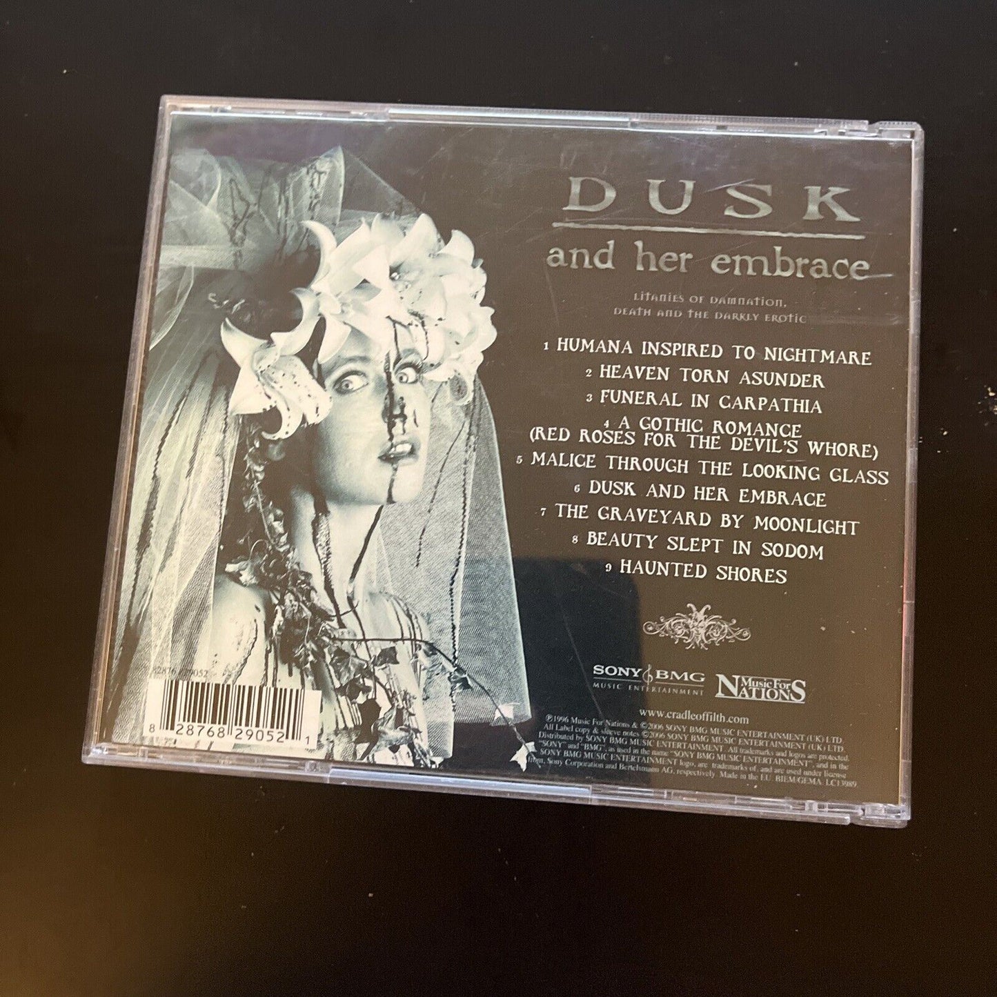 Cradle of Filth - Dusk and Her Embrace (CD, 1996)