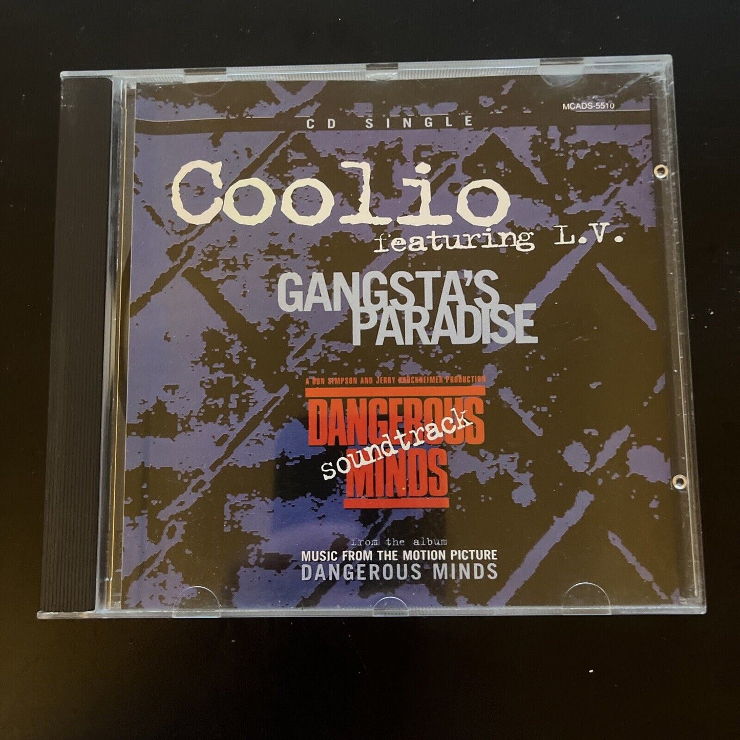 Coolio Featuring LV Gangsta's Paradise Dangerous Minds Soundtrack (CD, 1995)