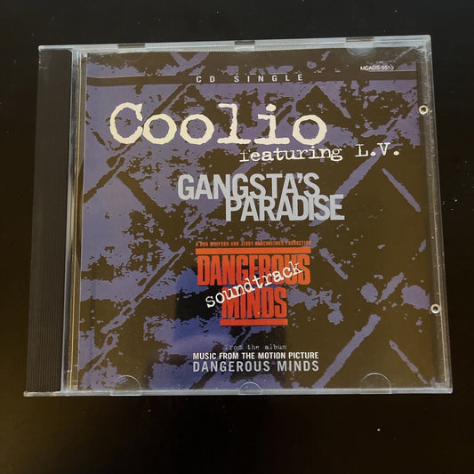 Coolio Featuring LV Gangsta's Paradise Dangerous Minds Soundtrack (CD, 1995)