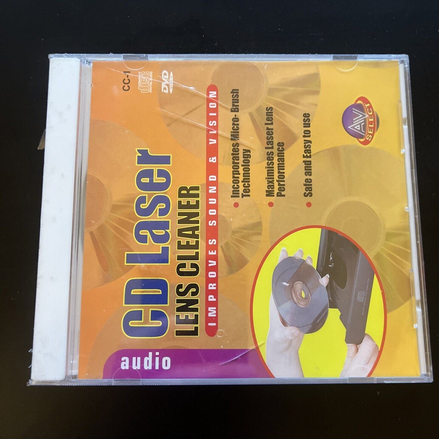 NEW DVD CD Laser Lens Cleaner Improves Sound Vision Retro Unit new-dvd-cd-laser-lens-cleaner-improves-sound-vision-retro-unit