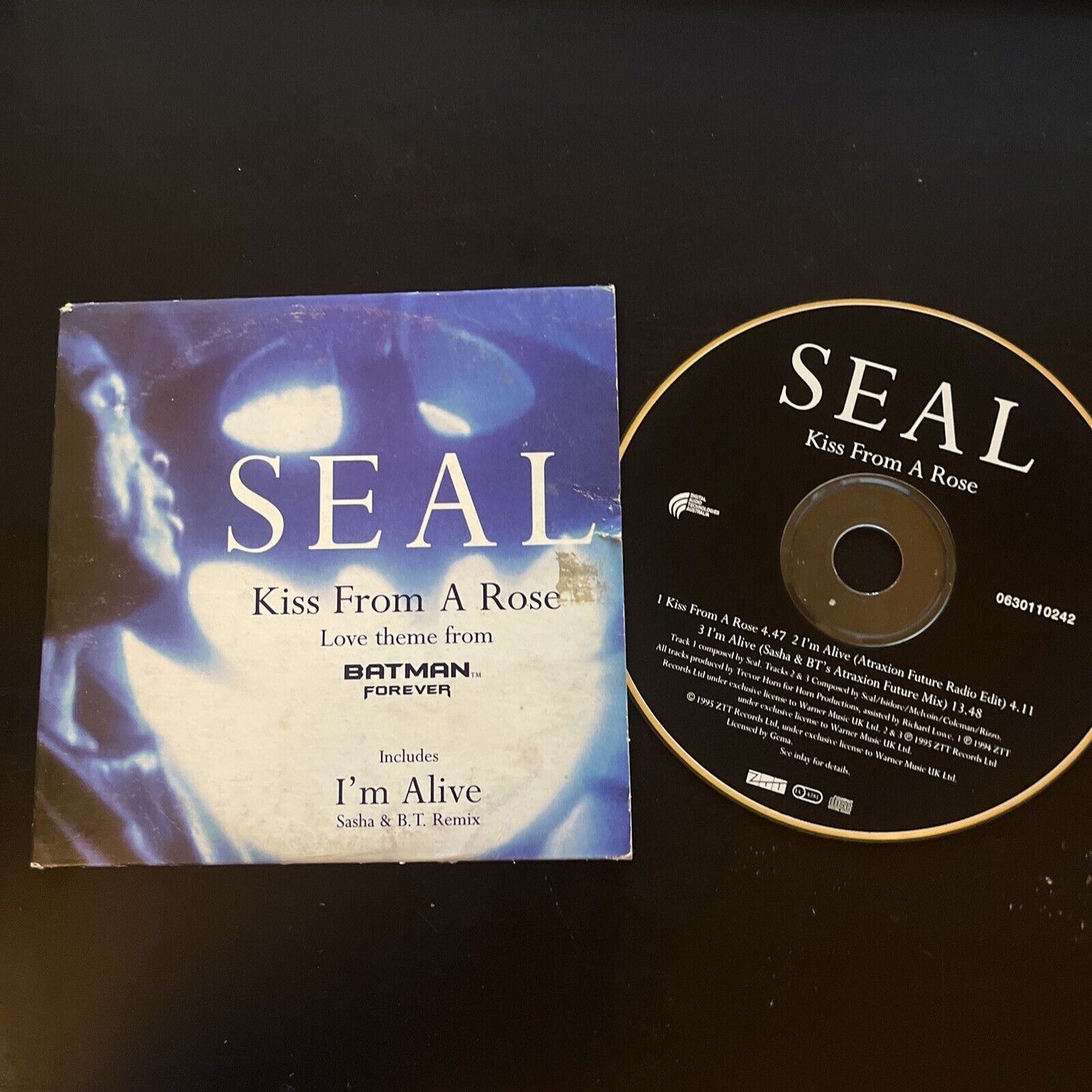 Seal - Kiss from a Rose (Love Theme From Batman Forever)  (CD, 1995)