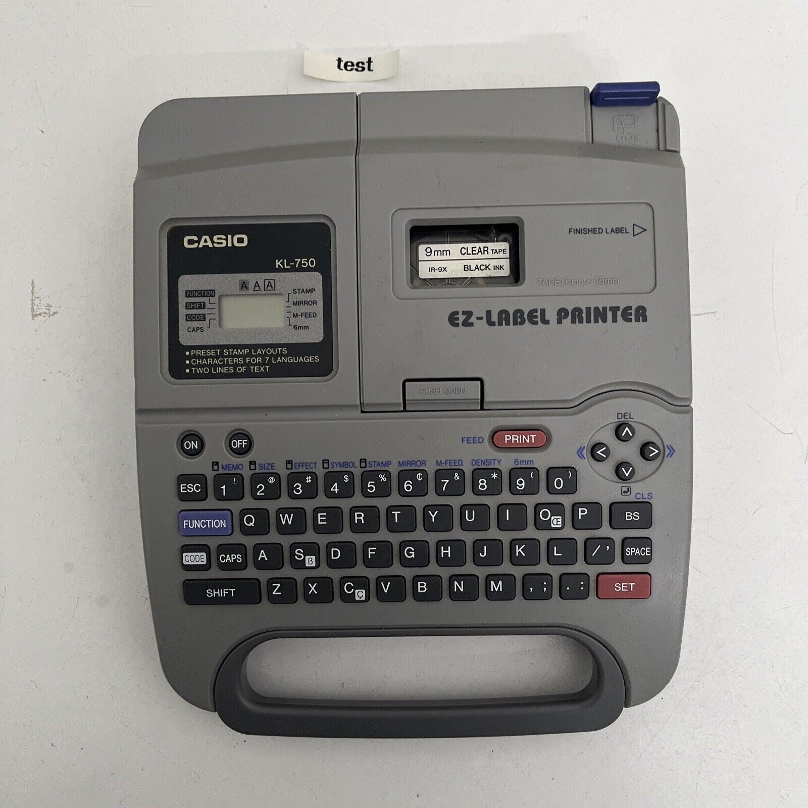 Casio KL-750 EZ-Label Printer – Retro Unit