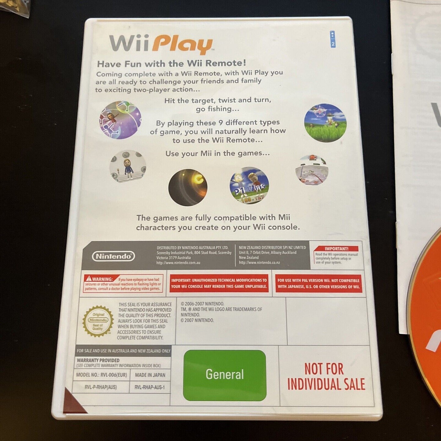 Wii Play Nintendo Wii with Manual PAL