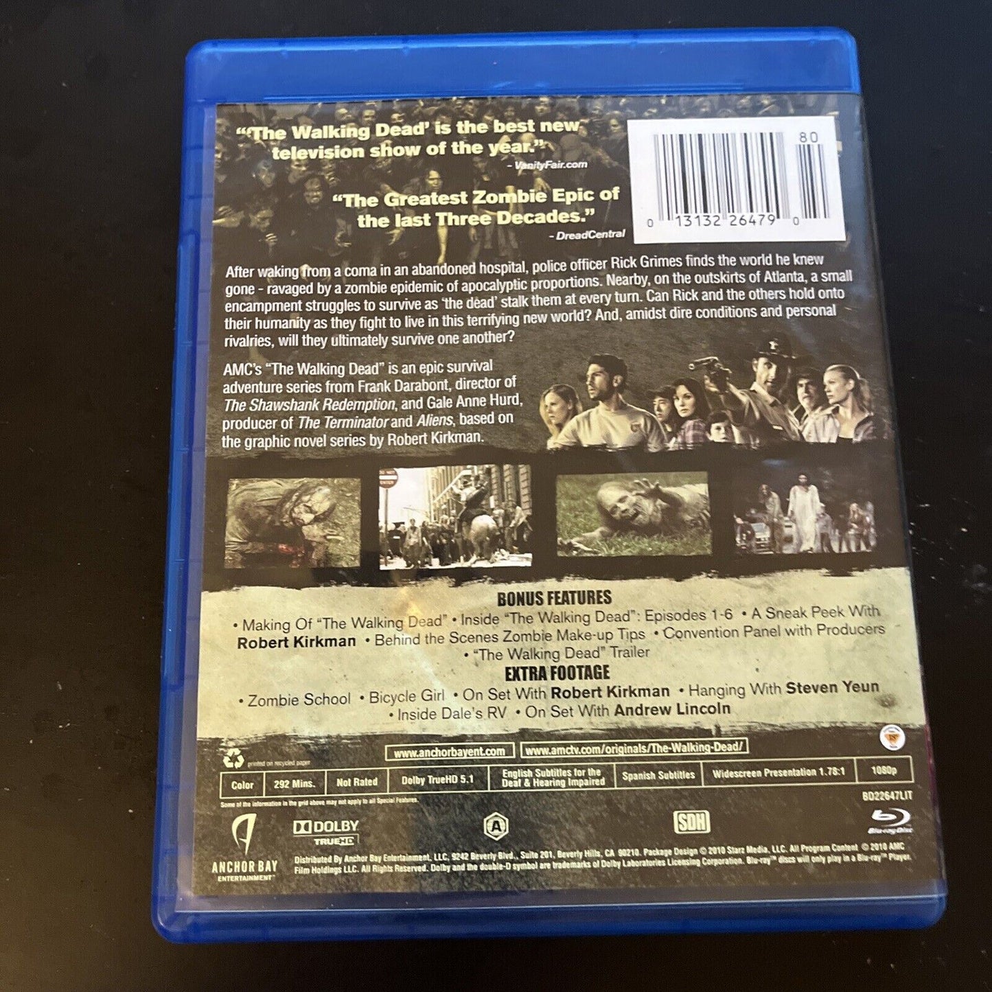 The Walking Dead - Season 1 (Blu-ray, 2010, 2-Disc) Region A