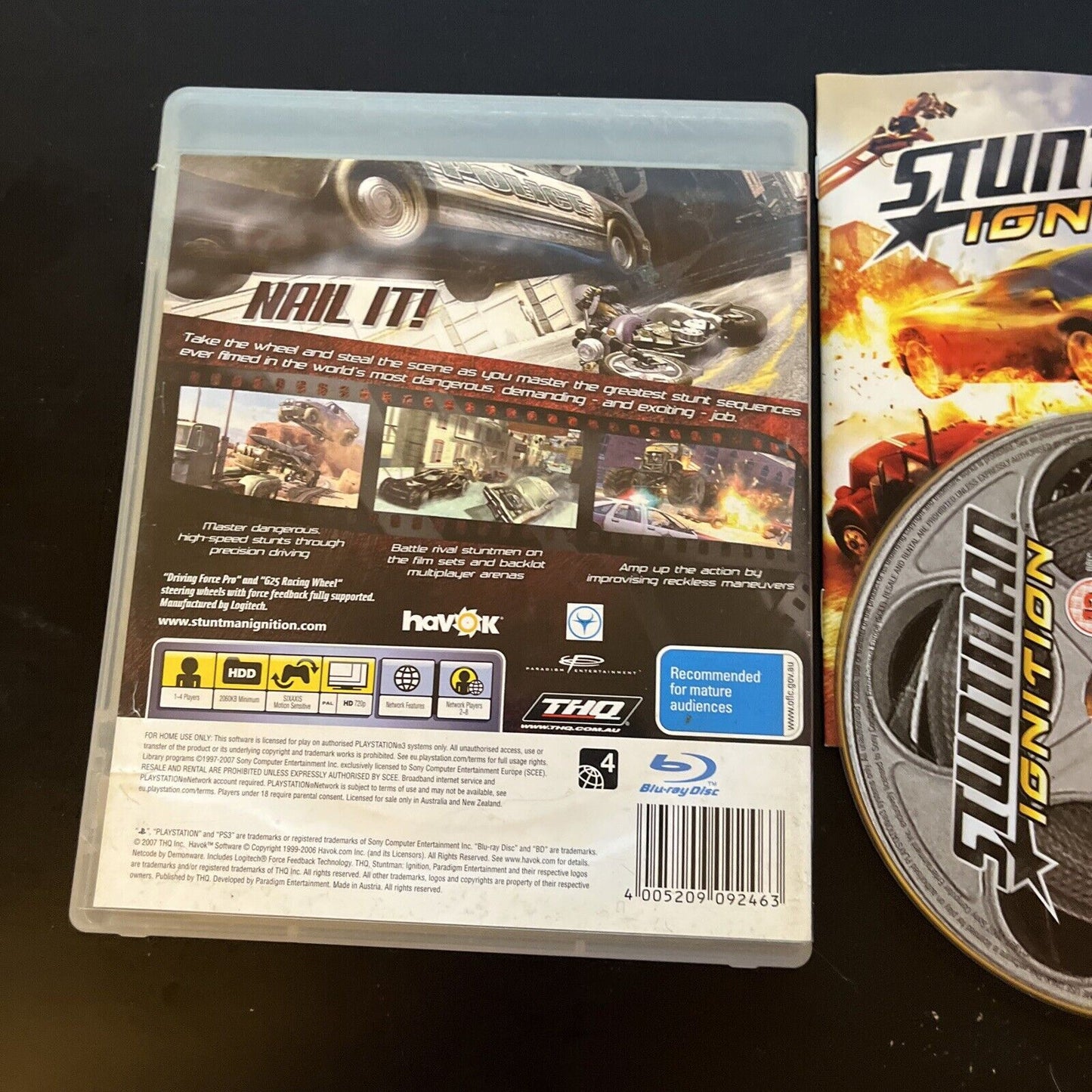 Stuntman: Ignition (Sony PlayStation 3, 2006) With Manual