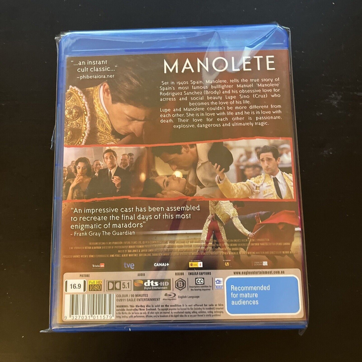 Manolete (Blu-ray, 2011) Region B