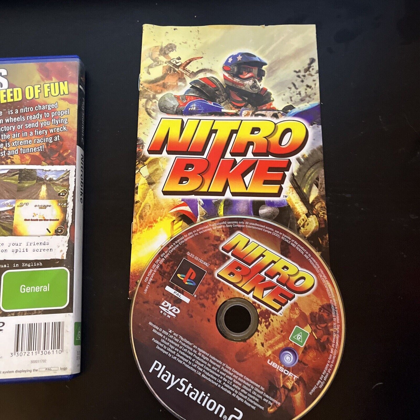 Nitro Bike Sony PlayStation 2 PS2 With Manual PAL