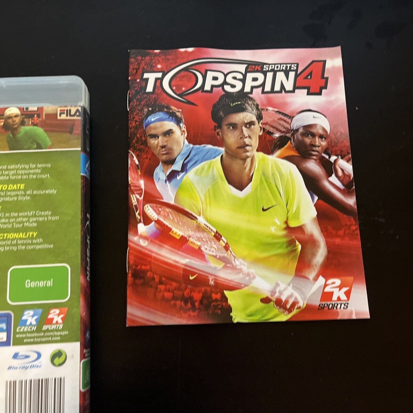 Top Spin 4 - 2K Sports Sony PlayStation 3 - PS3 With Manual