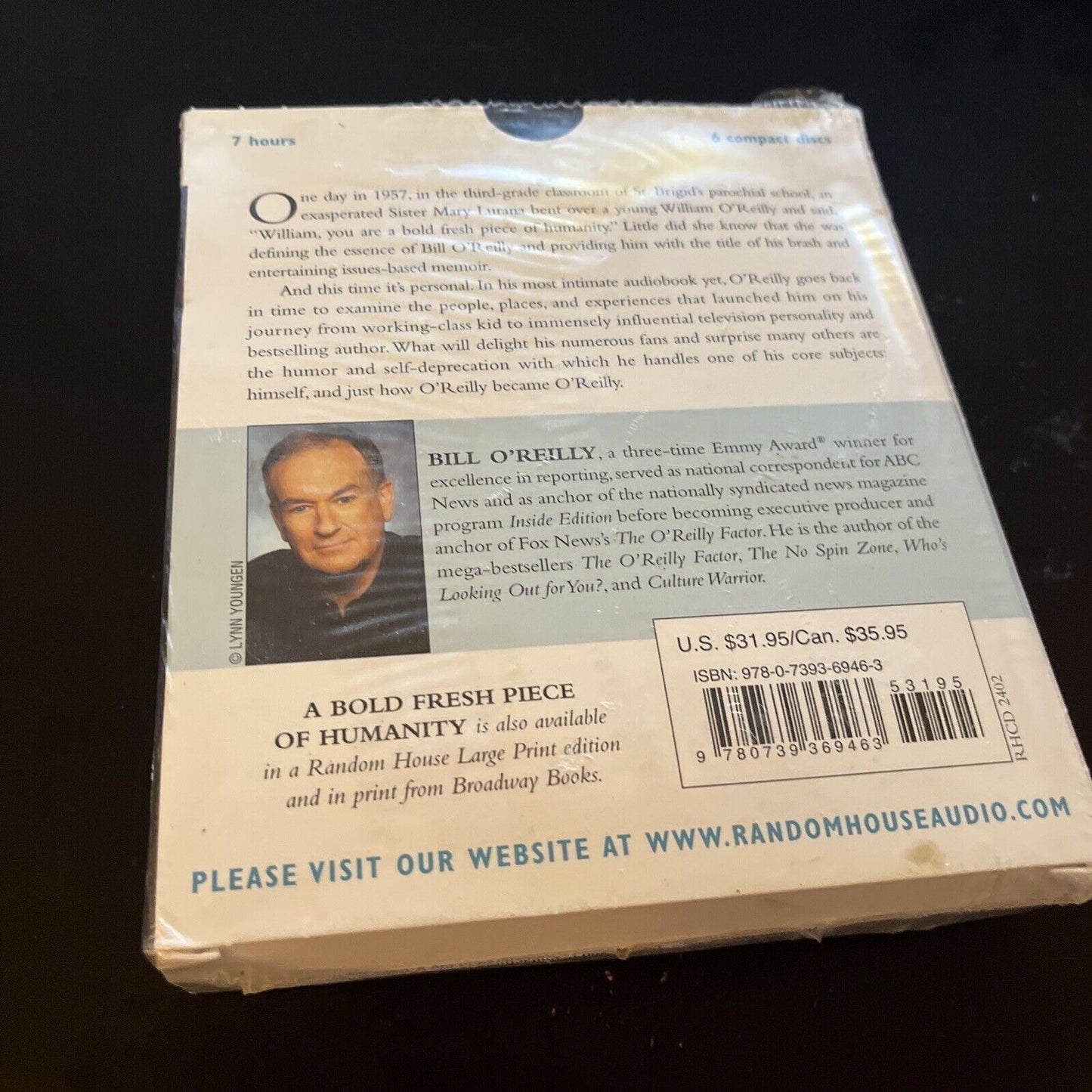 *New Sealed* A Bold Fresh Piece of Humanity by Bill O'Reilly (Audio CD, 6-Disc)