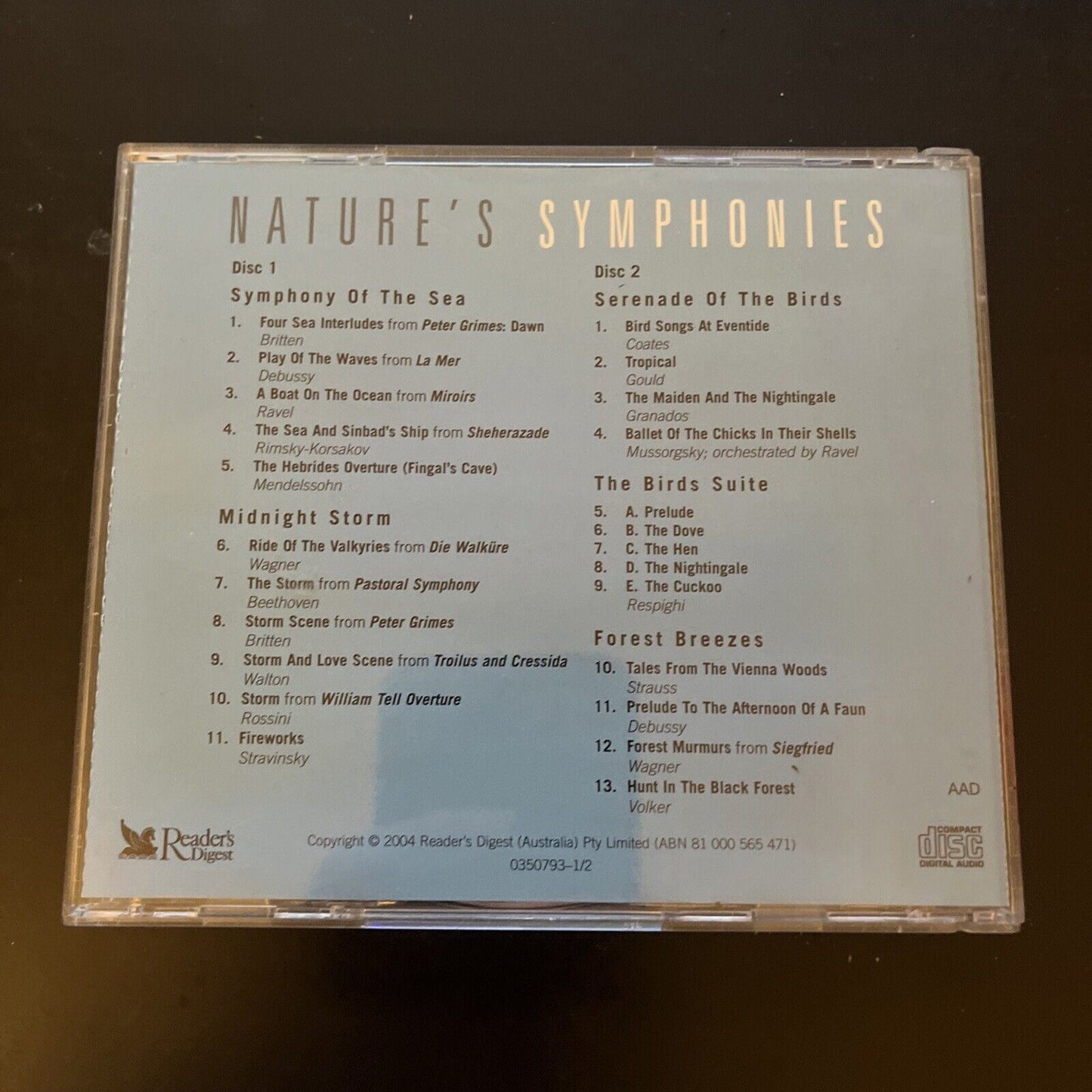 Reader's Digest - Nature's Symphonies (CD, 2004, 2-Disc)