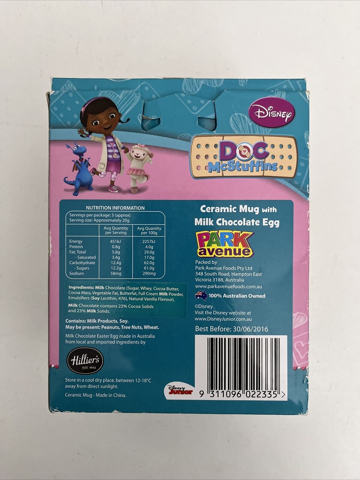 Disney Doc McStuffins Ceramic Mug *Does Not Contain Chocolate Egg